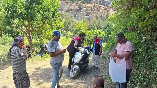 Yangın mağduru üreticilerin hasarı tespit edildi