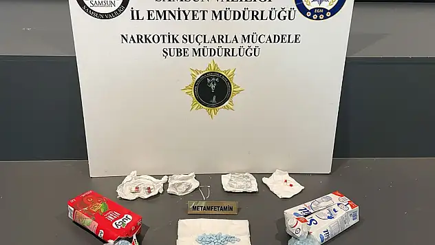 Meyve suyu ve süt kutusunda uyuşturucu çıktı