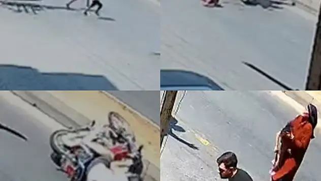 Motorsikletin çarptığı 2 çocuktan biri öldü