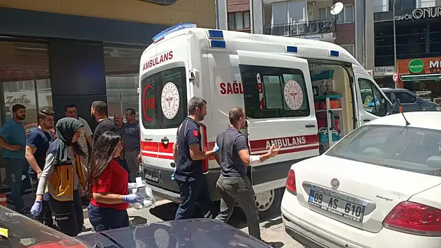 Motosiklet sürücüsünün öfkesi hastanelik etti