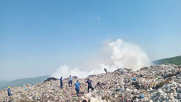 Muğla'da çöplük yangını