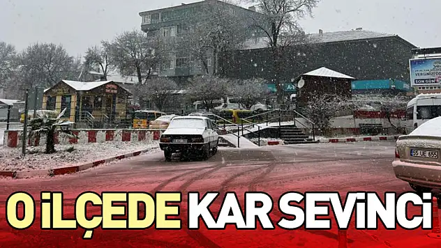 O İlçede Kar Sevinci