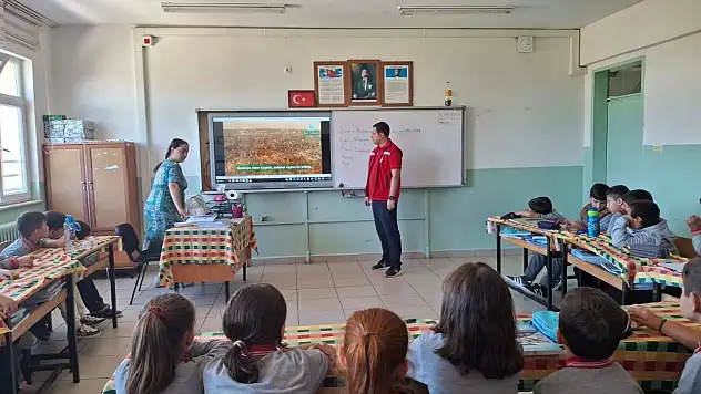 Öğrencilere çevre ve tarım bilinci eğitimi