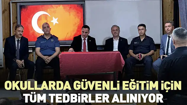 Okullarda güvenli eğitim için tüm tedbirler alınıyor