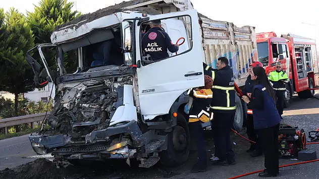 Ordu'da Kamyon ile Tır Çarpıştı: 1 Yaralı