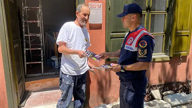 Orman yangınlarına yönelik broşür dağıtıldı