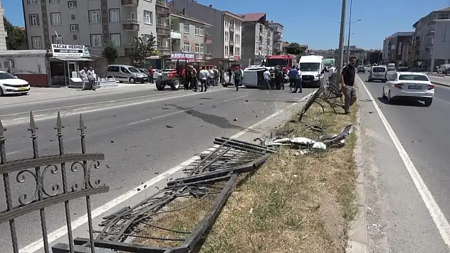 Otomobil takla attı: 2 Yaralı