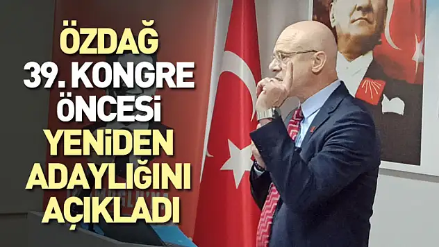 Özdağ, 39. Kongre Öncesi Yeniden Adaylığını Açıkladı