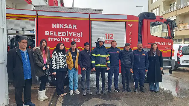 Özel eğitim öğrencilerinden itfaiyeye ziyaret