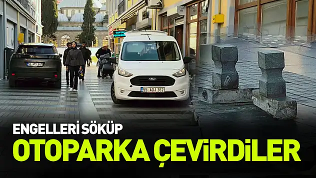 Saathane'de araç işgali: Otoparka çevirdiler