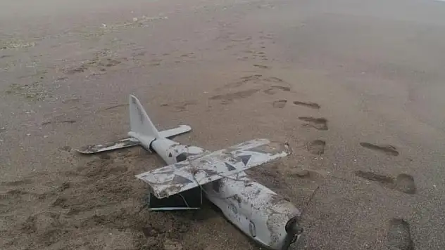 Sahile vuran 'iha' güvenlik güçlerini harekete geçirdi