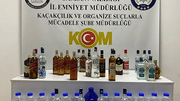 Sahte içki operasyonunda 35 litre etil alkol ele geçirildi