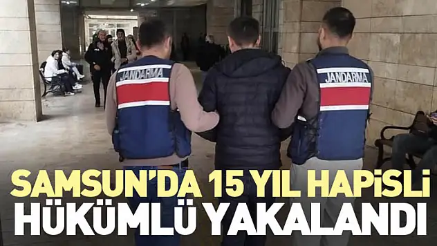 Samsun'da 15 yıl hapisli hükümlü yakalandı