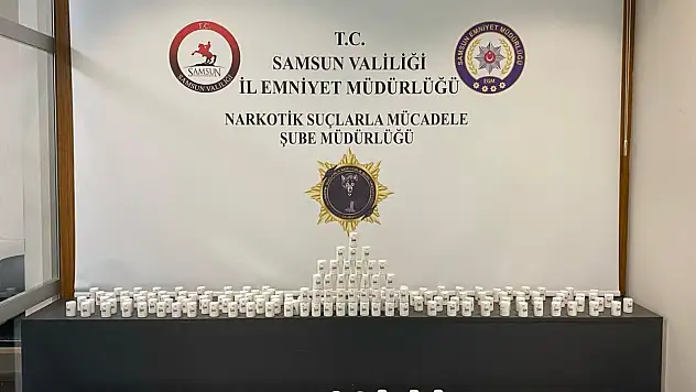 Samsun'da 21 bin 500 uyuşturucu hap ele geçirildi
