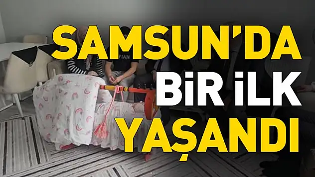 Samsun'da aile ve gençlik fonu kapsamında ilk bebek dünyaya geldi