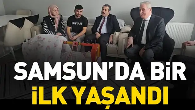 Samsun'da aile ve gençlik fonu kapsamında ilk bebek dünyaya geldi