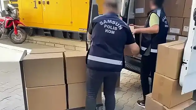Samsun'da devasa makaron operasyonu
