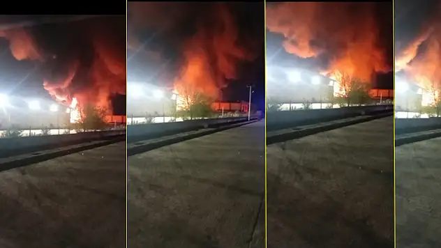 Samsun'da geri dönüşüm fabrikasında çıkan yangına müdahale edildi