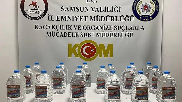 Samsun'da Kaçak Alkol Baskını