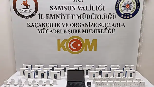 Samsun'da kaçak elektronik operasyonu