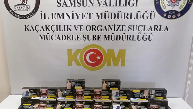 Samsun'da kaçakçılık operasyonu