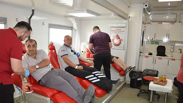 Samsun'da Kızılay'a Kan Bağışı Desteği