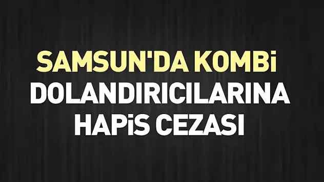 Samsun'da kombi dolandırıcılarına hapis cezası