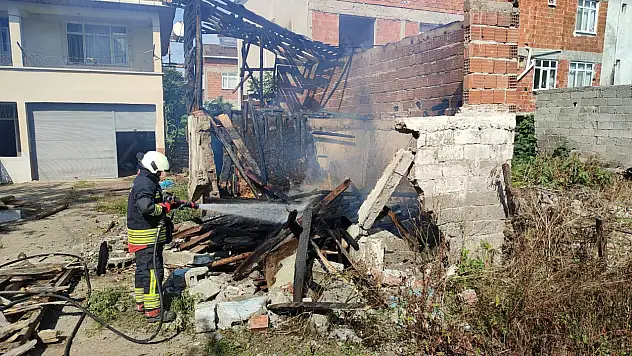 Samsun'da korkutan yangın