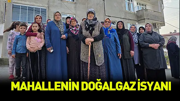 Samsun'da mahallenin doğalgaz isyanı