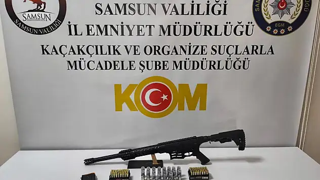 Samsun'da ruhsatsız silah operasyonu
