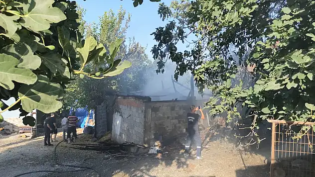 Samsun'da samanlıkta yangın çıktı