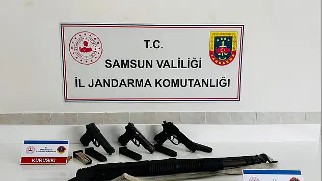 Samsun'da silah kaçakçılığı operasyonu