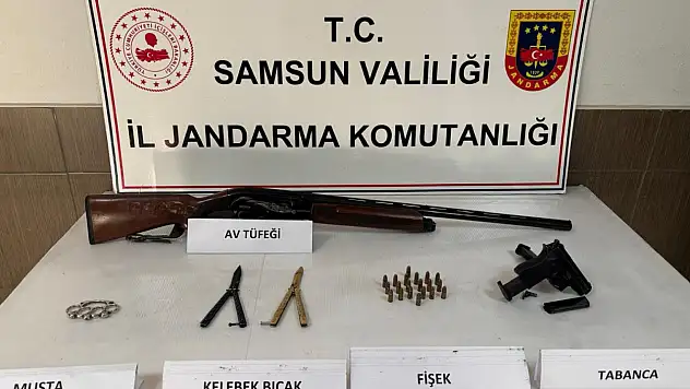 Samsun'da silah kaçakçılığı operasyonu