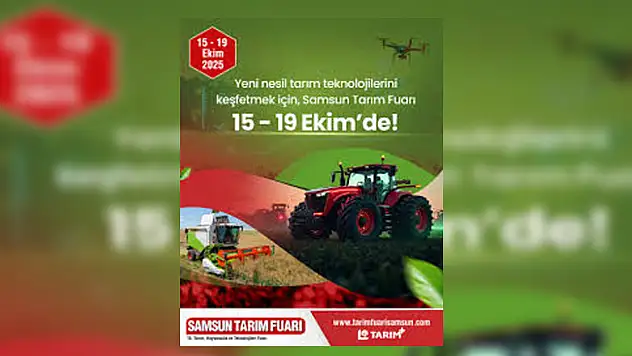 Samsun'da tarım fuarı yarın başlıyor