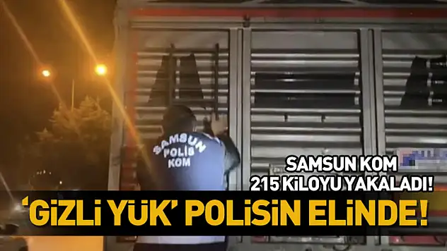 Samsun'da Tırda Kaçak Tütün Operasyonu