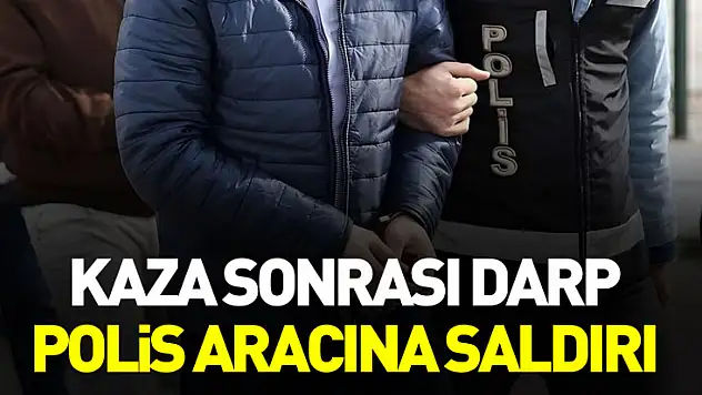 Samsun'da Trafik Kazası Sonrası Darp ve Polis Aracına Zarar