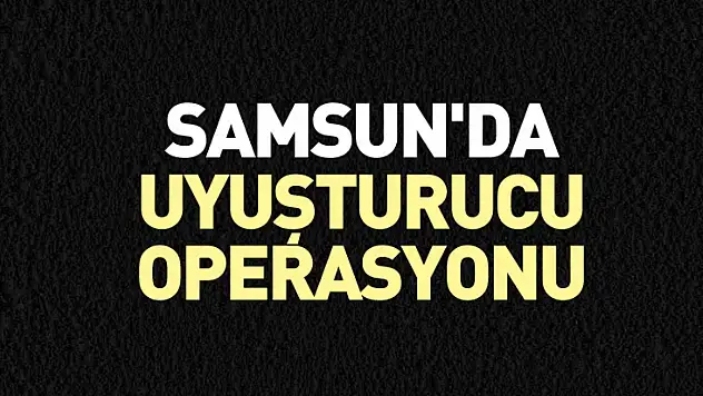 Samsun'da Uyuşturucu Operasyonu