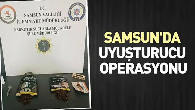 Samsun'da uyuşturucu operasyonu