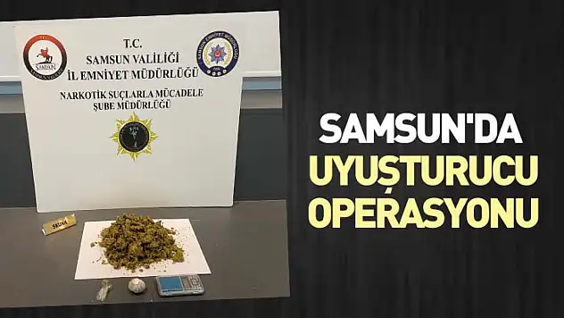 Samsun'da Uyuşturucu Operasyonu