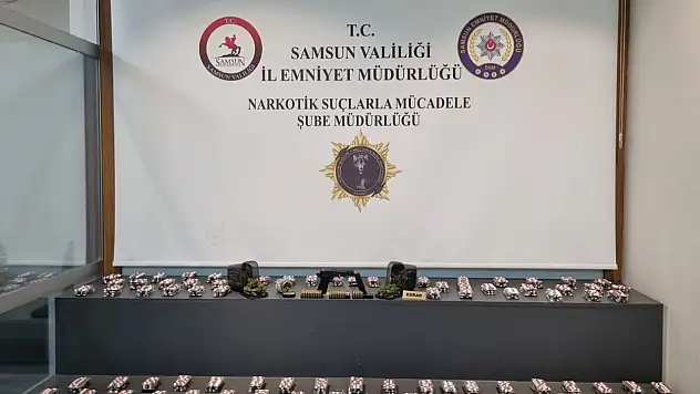 Samsun'da yüklü miktarda uyuşturucu ele geçirildi