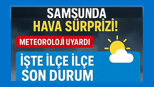 Samsun hava durumu (17 Kasım 2025)