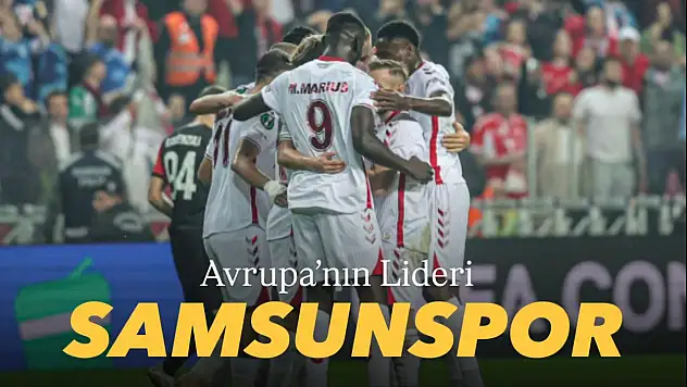 Samsunspor Avrupa'da Fırtına Gibi: lider Samsunspor Kalesi'nin golle kapattı!