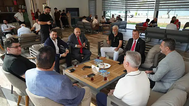 Samsunspor'da bayramlaşma töreni