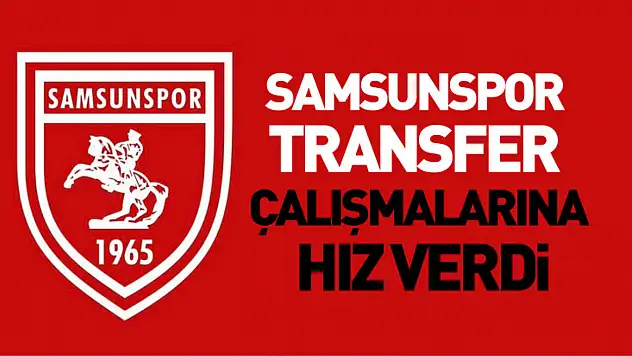 Samsunspor transfer çalışmalarına hız verdi