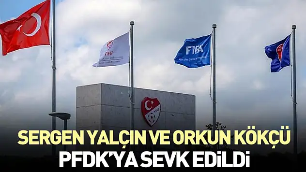 Sergen Yalçın ve Orkun Kökçü PFDK'ya sevk edildi