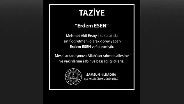 Sınıf Öğretmeni Kalp Krizi Sonucu Hayatını Kaybetti