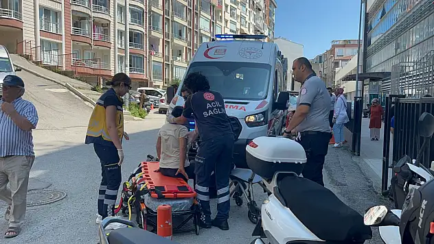 Sinop'ta üç tekerlekli elektrikli motosiklet devrildi