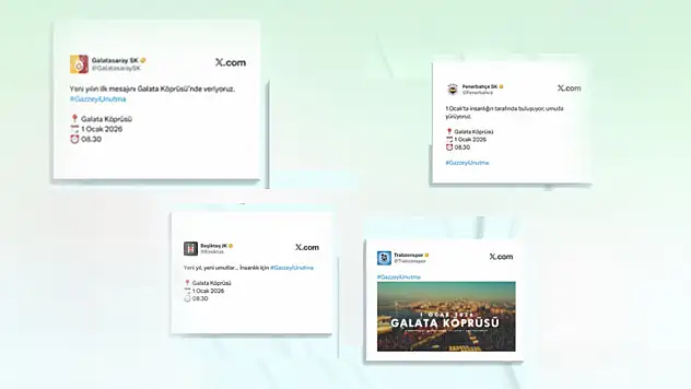 Spor camiasından ortak paylaşım: Gazze'yi unutma!