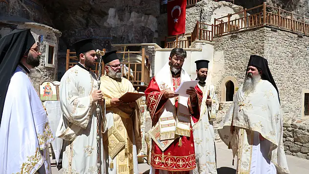 Sümela Manastırı'nda ayin yapıldı