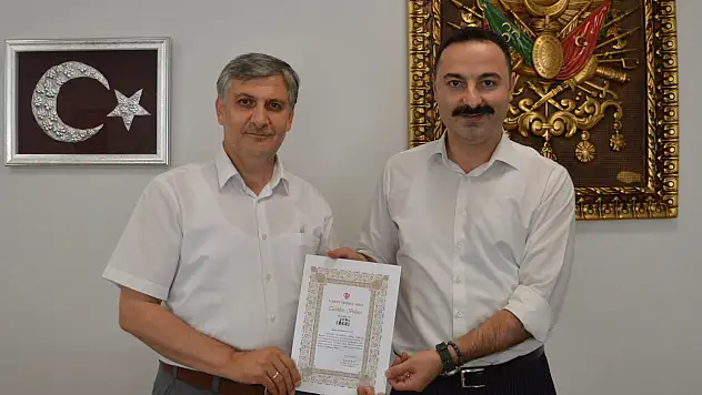 TDV'den Kaymakam Ayvat'a Teşekkür